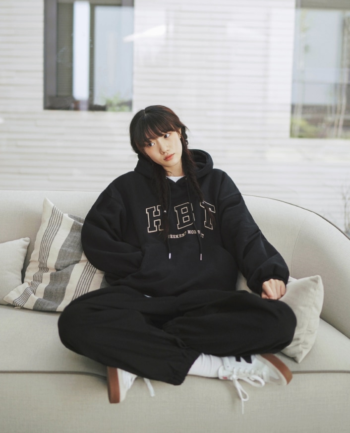 JEMUT] Harvest overfit fleece hood パーカー