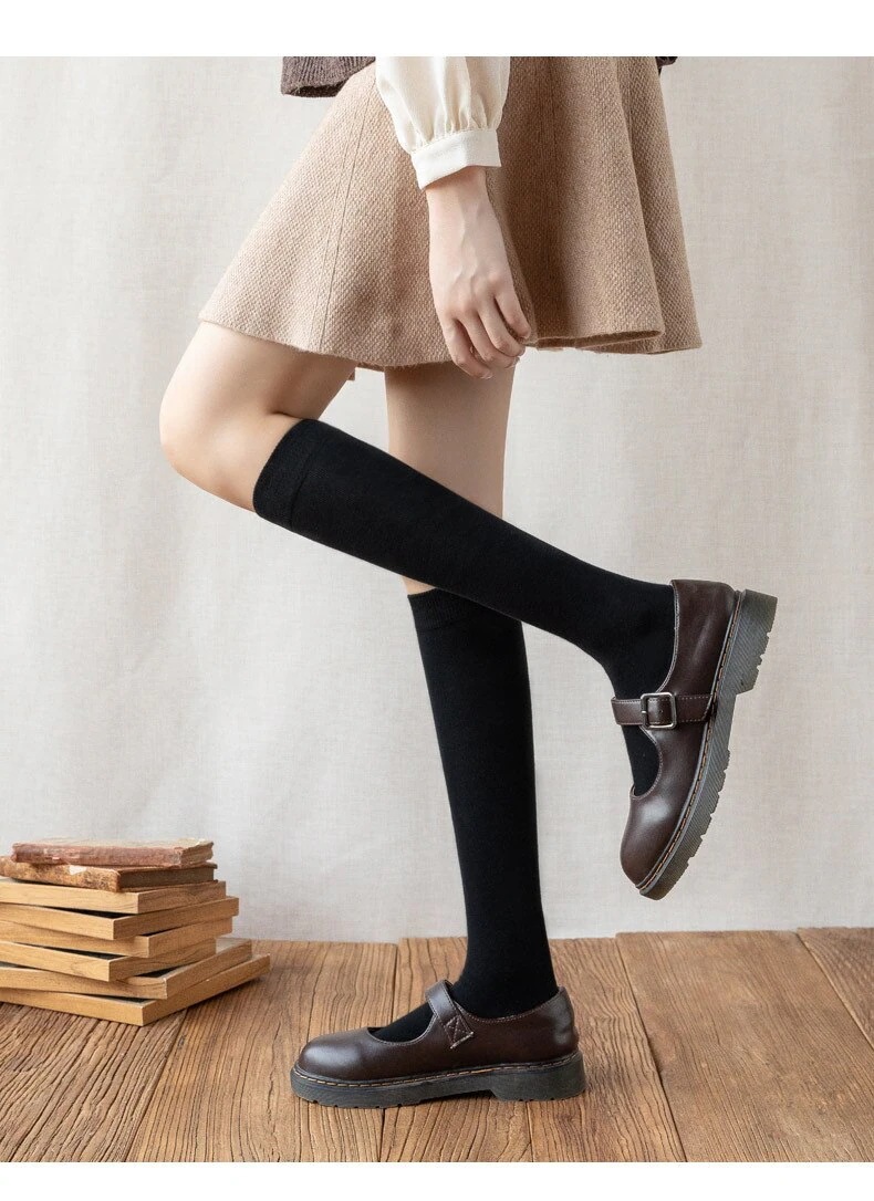 【1つ買うと1つ無料】【メガ割】福袋 3足セット 段階着圧ハイソックス 靴下 ソックス レディース 着圧 ハイソックス 綿 あったか 通学