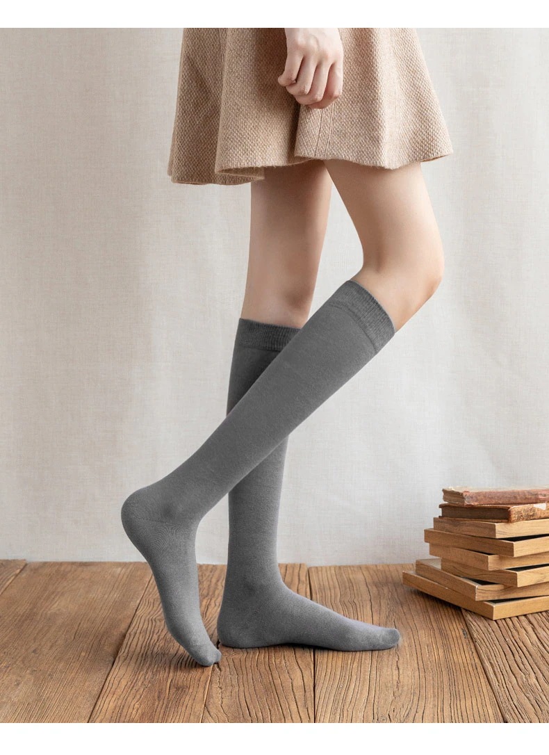 【1つ買うと1つ無料】【メガ割】福袋 3足セット 段階着圧ハイソックス 靴下 ソックス レディース 着圧 ハイソックス 綿 あったか 通学
