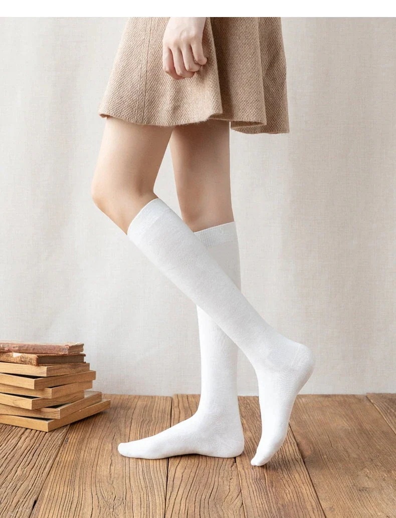 【1つ買うと1つ無料】【メガ割】福袋 3足セット 段階着圧ハイソックス 靴下 ソックス レディース 着圧 ハイソックス 綿 あったか 通学