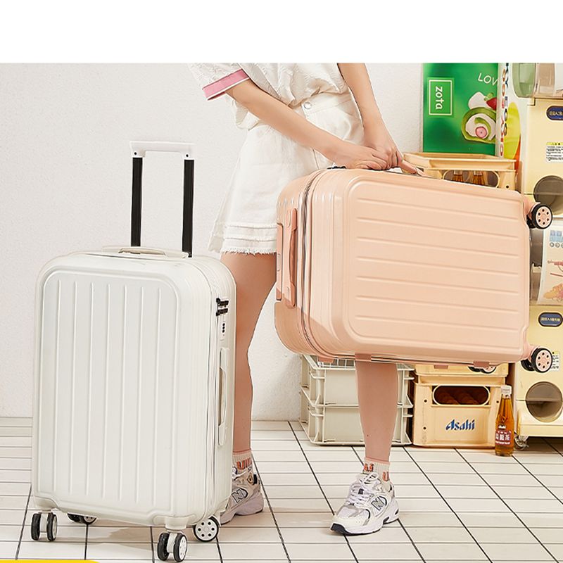 キャスターバッグ ロック付き 持ち運び 軽量 スーツケース 静音 キャリーバッグ 大容量 トロリーケース トラベル 機内持ち込み 男女通用 キャスターロック付きスーツケース！ストッパー機能で転がり防止に