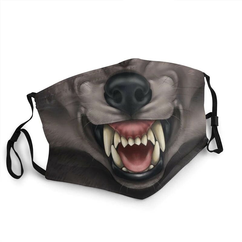 Qoo10] 狼 マスク 1枚 狂犬 ウルフ ハウンド