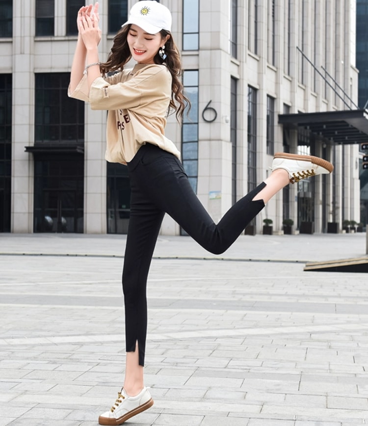 レディース パンツ レギンス スキニーパンツ 8分丈 9分丈 スリム 細身 ストレート 伸縮性 快適 シンプル カジュアル おしゃれ かっこいい 無地 春 夏 秋 冬 オールシーズン