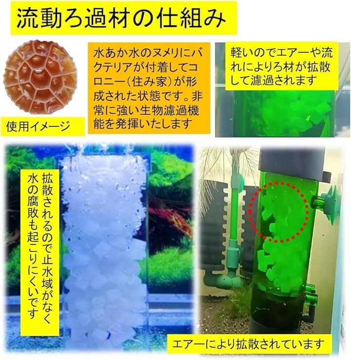 流動濾過材 流動ろ材 水質浄化 アクアリウム 流動床式 生物濾過 濾過槽用 ろ過材 ドライ ウエット 水槽用品 11.4L 1cmx1cm 5穴 流動濾過材 流動ろ材 水質浄化 アクアリウム 流動床式 生物濾過 濾過槽用 ろ過材 ドライ ウエット 水槽用品 11.4L 1cmx1cm 5穴