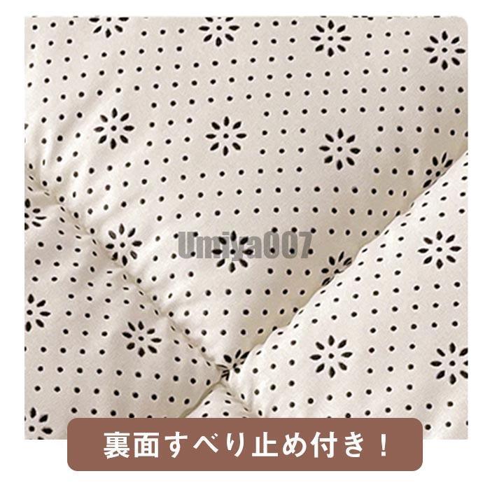 [Sahayo]敷きパッド 綿100％ シングル セミダブル パッドシーツ 敷パッド ベッドパッド 水洗いキルト 優しい肌触り コットン 吸汗 吸水 中わた入り 四隅ゴム ズレにくい