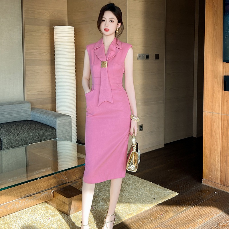 【JY.上品】 2024夏新品 ピンク ネクタイ付き 通勤 ノースリーブ ドレス パーティー キャバ 大人 同窓会 披露宴 卒業式 結婚式 演奏会 ウェディング 二次会 メガ割 【JY.上品】 2024夏新品 ピンク ネクタイ付き 通勤 ノースリーブ ドレス パーティー キャバ 大人 同窓会 披露宴 卒業式 結婚式 演奏会 ウェディング 二次会 メガ割
