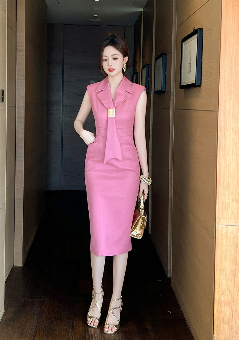 【JY.上品】 2024夏新品 ピンク ネクタイ付き 通勤 ノースリーブ ドレス パーティー キャバ 大人 同窓会 披露宴 卒業式 結婚式 演奏会 ウェディング 二次会 メガ割 【JY.上品】 2024夏新品 ピンク ネクタイ付き 通勤 ノースリーブ ドレス パーティー キャバ 大人 同窓会 披露宴 卒業式 結婚式 演奏会 ウェディング 二次会 メガ割