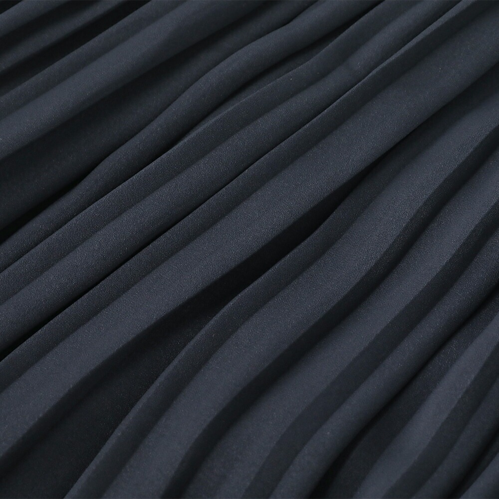 【2025秋冬】sosotto ソソット アンティークサテン 消しプリーツスカート ロングスカート ウエストゴム 無地 裏地付き 2025AW