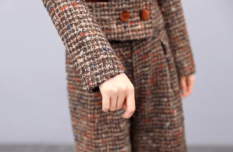 パンツスーツ セットアップ フォーマルスーツ レディース チェック柄