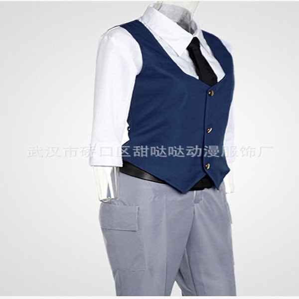 暗殺教室 潮田渚 コスプレ 衣装 小道具 ベスト Amazon.co.jp: 潮田渚コスプレ衣装4点セット 青ベスト ネクタイ