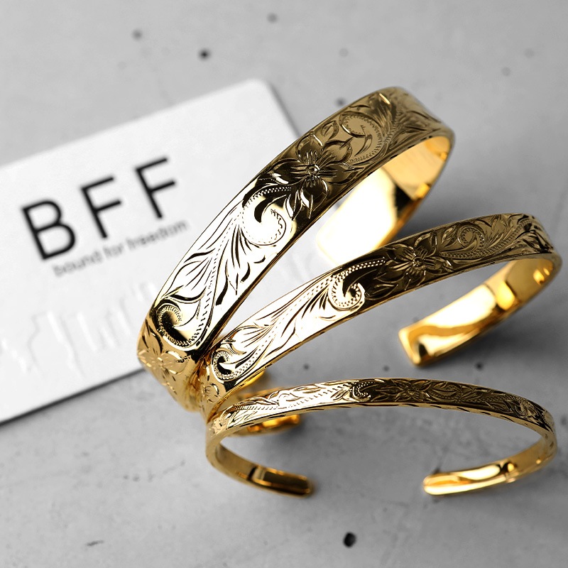 BFF ハワイアンバングル 幅8mm [bffb003-g]
