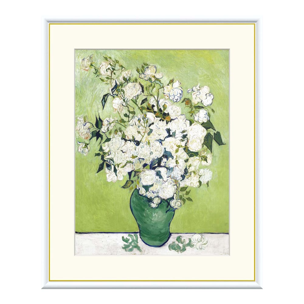Vincent Van Gogh(フィンセント・ファン・ゴッホ) 薔薇の花瓶 アートポスター(フレーム付き) Vincent Van Gogh(フィンセント・ファン・ゴッホ) 薔薇の花瓶 アートポスター(フレーム付き)