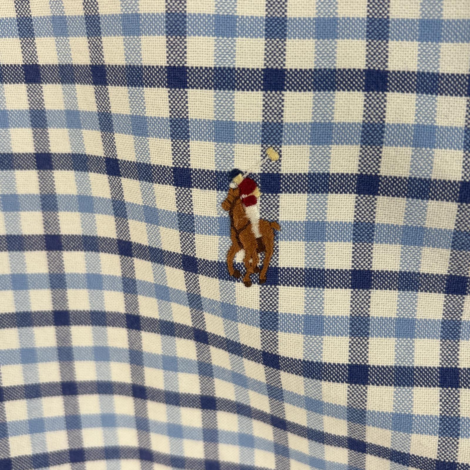 古着 長袖シャツ チェック ボタンダウンシャツ 大きいサイズ LT ブルー系 マルチカラー メンズ 古着 長袖シャツ チェック ボタンダウンシャツ 大きいサイズ LT ブルー系 マルチカラー メンズ