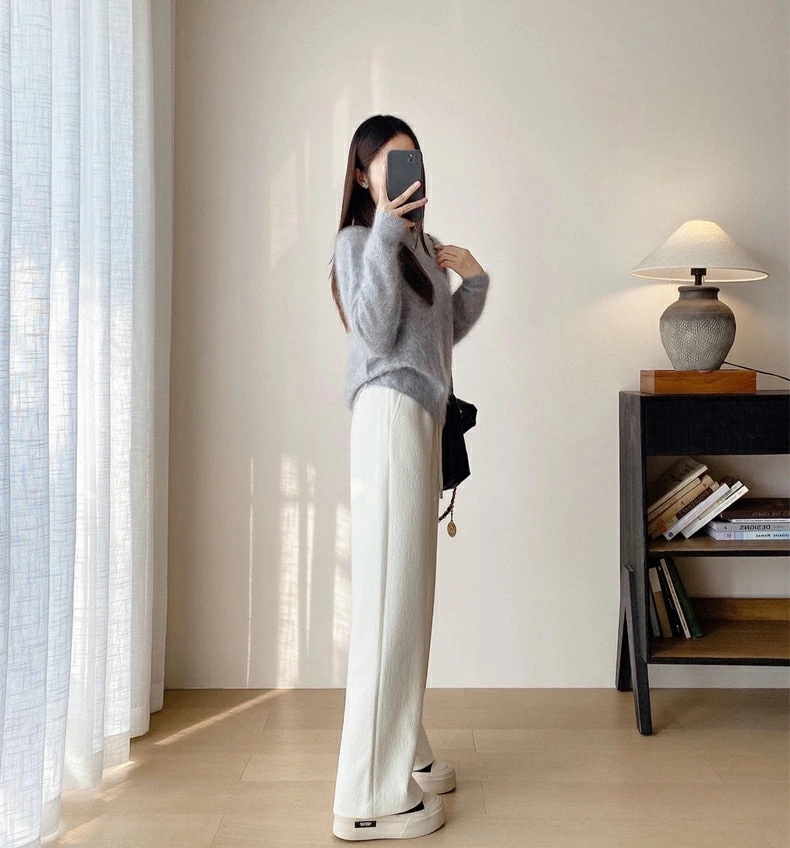 【2枚購入で1oo円OFF】ワイド パンツ カジュアル ボトムス 裏起毛 暖か 選べるバリエーション レディース おしゃれ 流行 シンプル 着回し 大人可愛い 無地 楽ちん ズボン