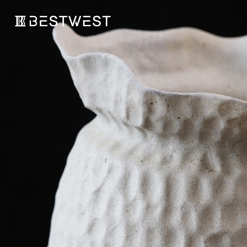 景徳鎮陶磁器花瓶置物高級感復古侘び寂び風乾花生け花陶器缶アイデア