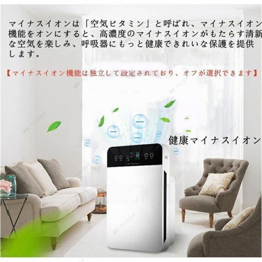 空気清浄機 小型 ウイルス対策 省エネ カビ取り消臭 ペット臭 におい PM2.5対策 タイマー カビ取り３段階切替 リモコン付 簡単操作 家庭用