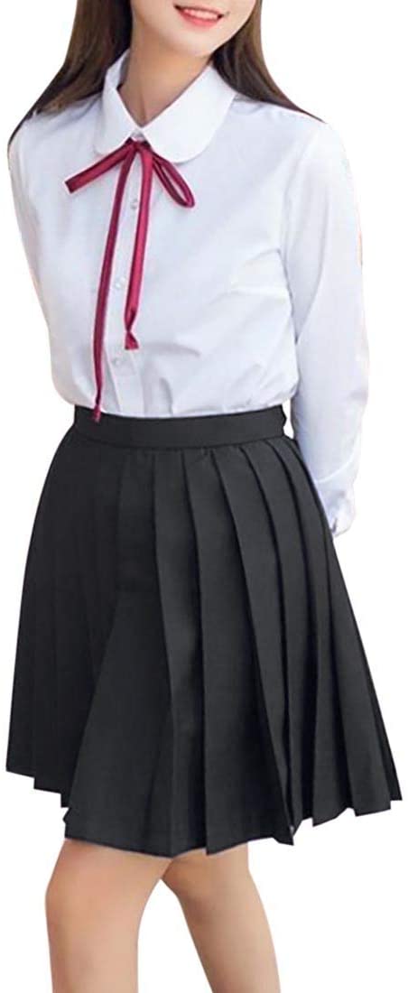 女子高生コスプレ制服学生服セーラー服無地プリーツスカート定番本格 JK制服コスチューム夏服半袖長袖