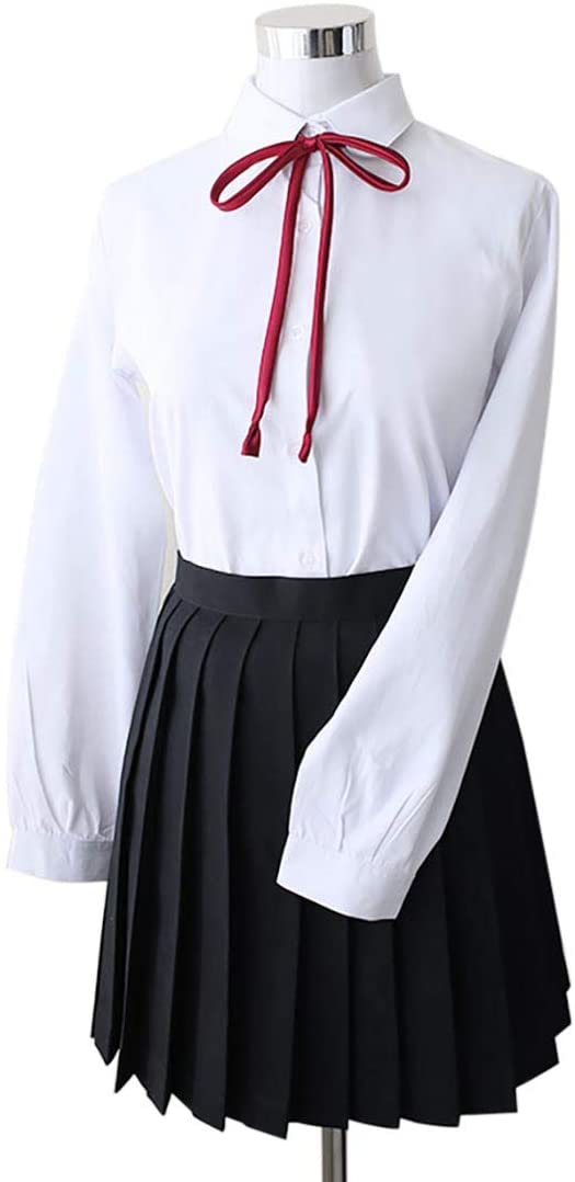 女子高生コスプレ制服学生服セーラー服無地プリーツスカート定番本格 JK制服コスチューム夏服半袖長袖