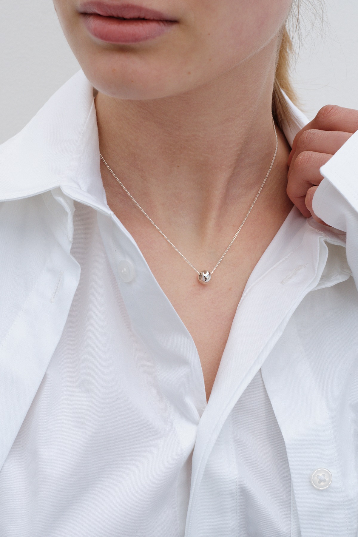 ネックレス・ペンダント Monday Edition _ Petite Ring Pendant Silver Necklace Monday Edition】24SS PETITE RING PENDANT SILVER NECKLACE