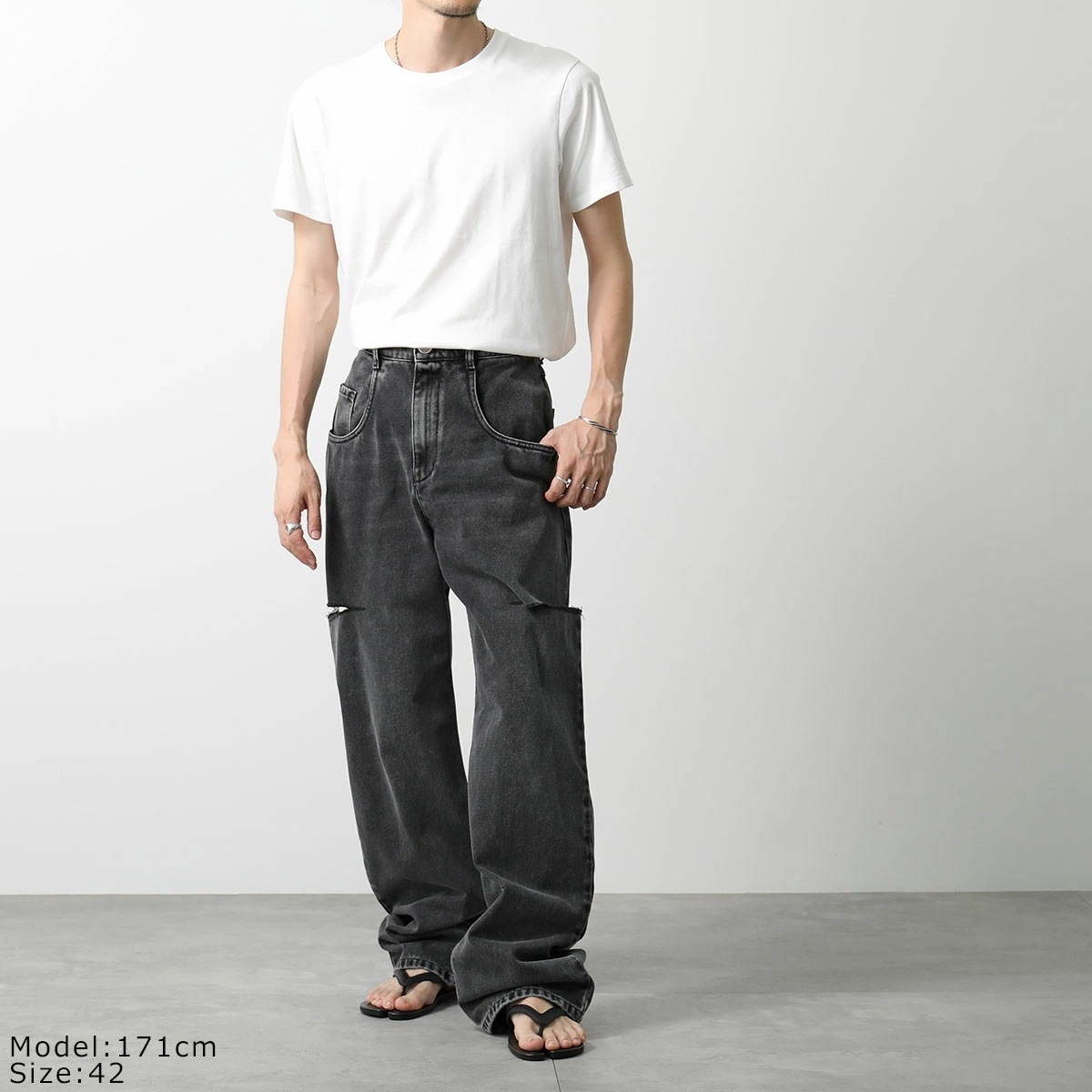 MAISON MARGIELA メゾンマルジェラ 1 ジーンズ S51LA0051 S30743 レディース デニムパンツ スラッシュディテール カットアウト ジーパン 965