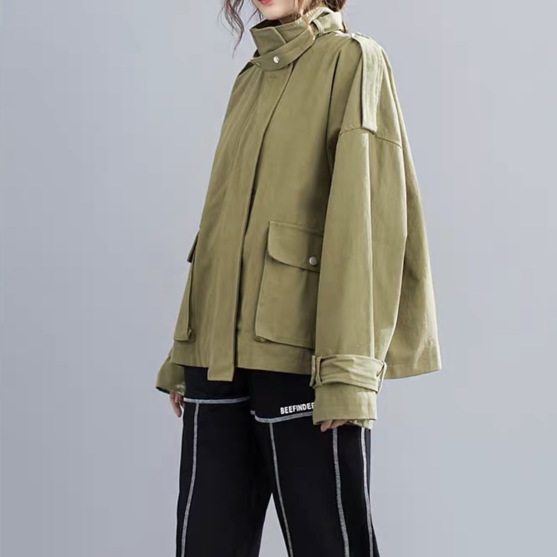 Naidy 送料無料 Naidy ミリタリージャケッ レディース服新品 新作登場