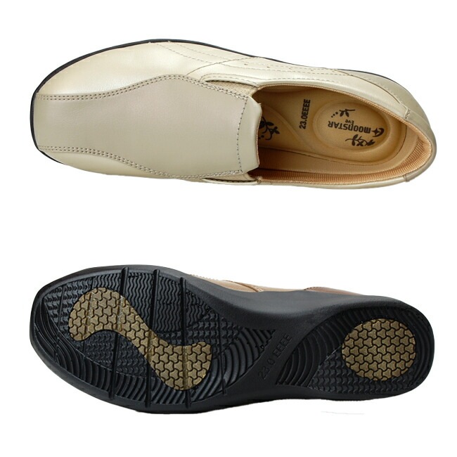 レディース スニーカー EVE196 軽量 防滑 ワイズ4E コンフォートシューズ スリッポン