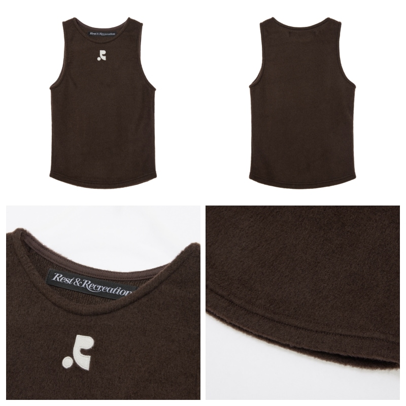 【REST&RECREATION】 HAIRY KNIT TANK TOP : 4COLORS 【REST&RECREATION】 HAIRY KNIT TANK TOP : 4COLORS