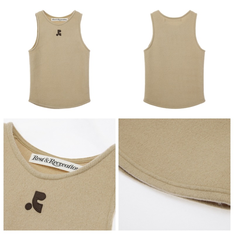 【REST&RECREATION】 HAIRY KNIT TANK TOP : 4COLORS 【REST&RECREATION】 HAIRY KNIT TANK TOP : 4COLORS