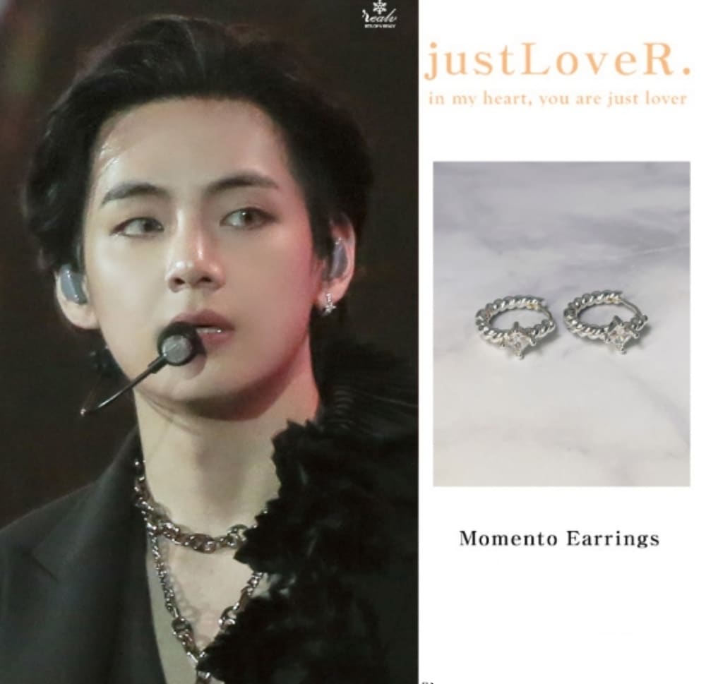 BTS着用/クーポン贈呈/韓国ファッション/ 22ss/ジュエリー/Momento Earrings ピアス