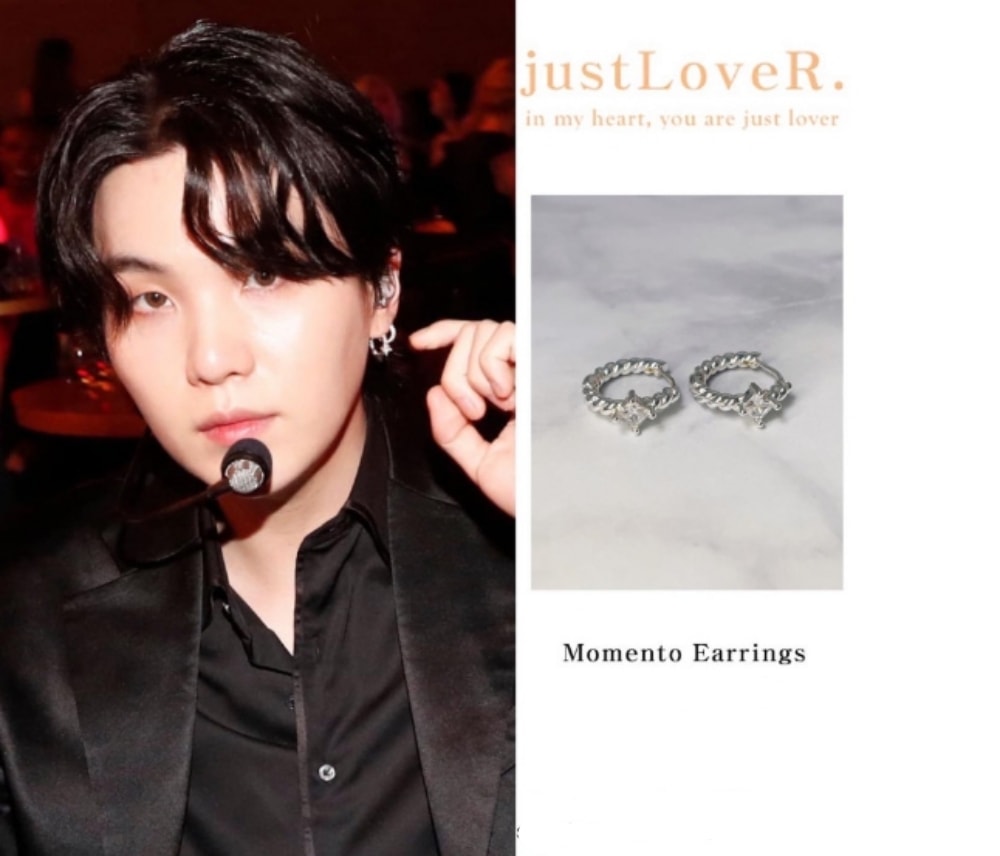 BTS着用/クーポン贈呈/韓国ファッション/ 22ss/ジュエリー/Momento Earrings ピアス