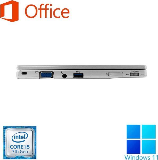【サポート付き】Panasonic CF-RZ6 大容量SSD:1TB 大容量メモリー:8GB WEBカメラ Office2019 & ウイルスセキュリティZERO