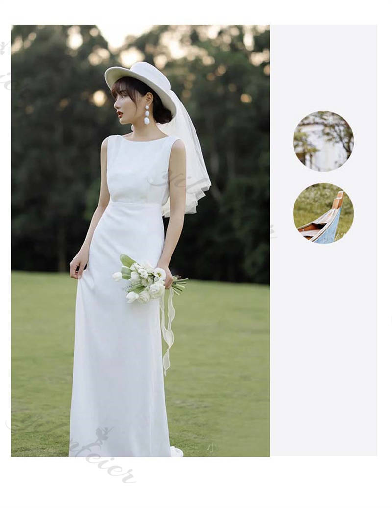 お一人様1点ウエディング ドレス フォトウエディング シンプル 袖なし パーティードレス カジュアル ビーチフォト カジュアル ロング丈 フォトウエディング 花嫁ドレス 前撮り 後撮り ファスナー ナ お一人様1点ウエディング ドレス フォトウエディング シンプル 袖なし パーティードレス カジュアル ビーチフォト カジュアル ロング丈 フォトウエディング 花嫁ドレス 前撮り 後撮り ファスナー ナ