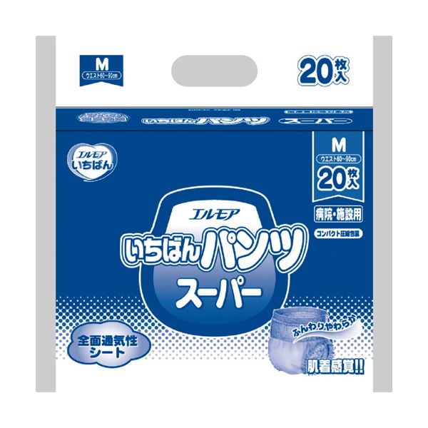 （まとめ）カミ商事 エルモア いちばん パンツスーパー M 1パック（20枚）(×5セット)