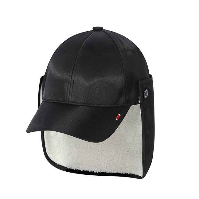 ROMANTIC CROWN★男女兼用- EARFLAP BUTTON BALL CAP_2色♪ ROMANTIC CROWN】EARFLAP BUTTON BALL CAP キャップ