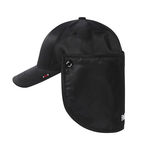 ROMANTIC CROWN★男女兼用- EARFLAP BUTTON BALL CAP_2色♪ ROMANTIC CROWN】EARFLAP BUTTON BALL CAP キャップ