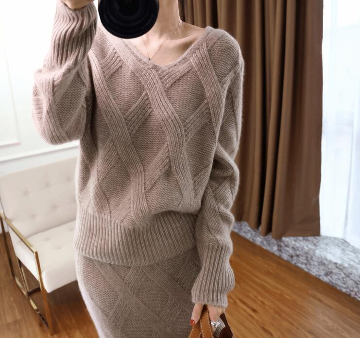 カシミヤ混ニットセットアップ カシミヤ混セーター プルオーバー ひし形 タイトスカート スリット スカートセット トップス 体型カバー 着痩せ レディース 秋 冬 vネック ロングスカート マキシスカ カシミヤ混ニットセットアップ カシミヤ混セーター プルオーバー ひし形 タイトスカート スリット スカートセット トップス 体型カバー 着痩せ レディース 秋 冬 vネック ロングスカート マキシスカ