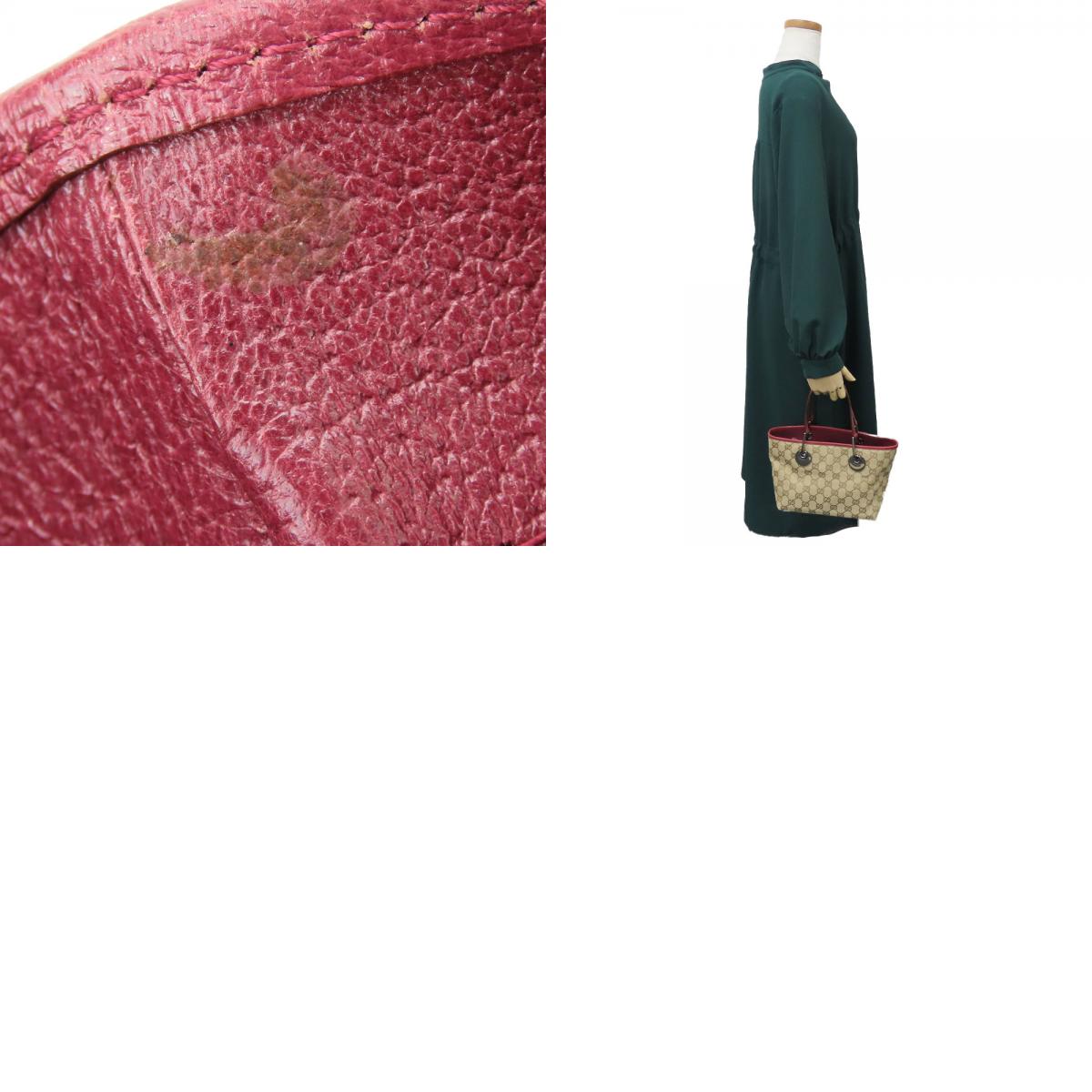 中古 ハンドバッグ 120844 GGキャンバス レザー ベージュ ピンク シルバー金具 ミニトート 普段使い カジュアル レディース 女性 中古 ハンドバッグ 120844 GGキャンバス レザー ベージュ ピンク シルバー金具 ミニトート 普段使い カジュアル レディース 女性