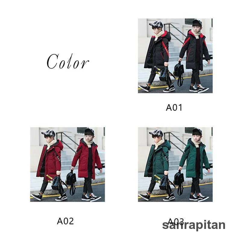 【急速出荷!】ダウンコート 子供服 ダウンジャケット ロングコート フード付き 中綿コート アウター 防寒 防風 キッズ 男の子 子供コート 厚手 暖かい ゆったり ジュニア