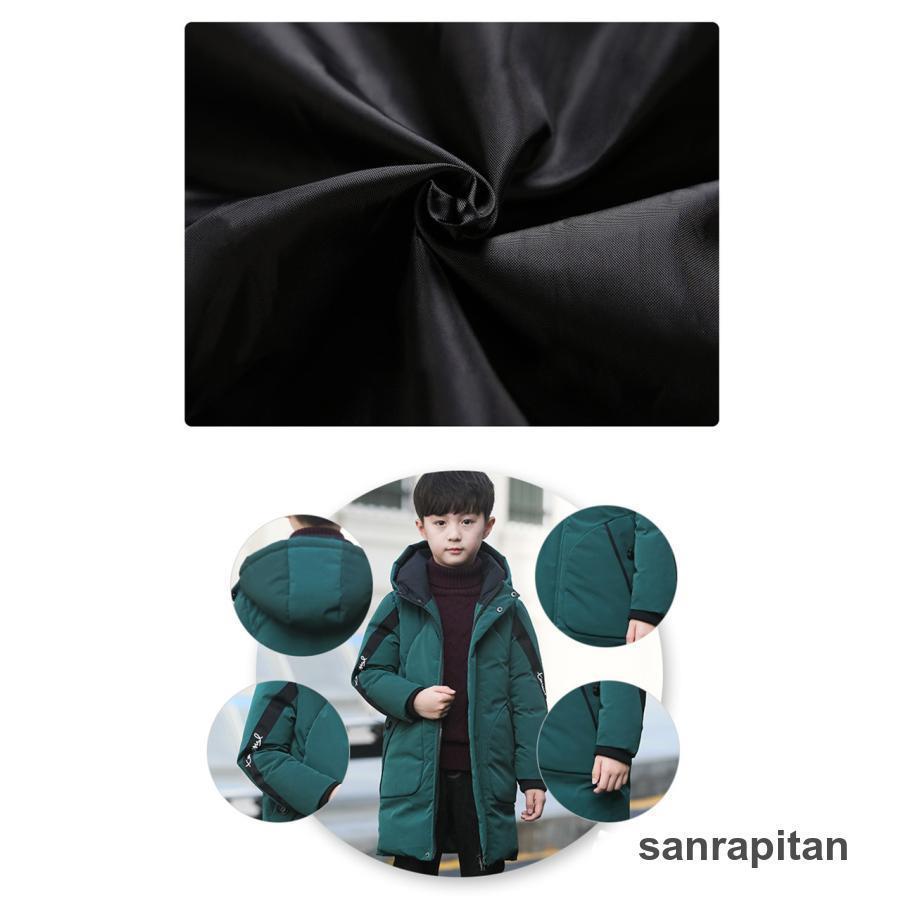 【急速出荷!】ダウンコート 子供服 ダウンジャケット ロングコート フード付き 中綿コート アウター 防寒 防風 キッズ 男の子 子供コート 厚手 暖かい ゆったり ジュニア