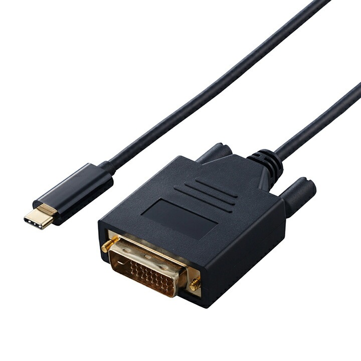 Type-C 映像変換ケーブル USB Type-C - DVI 変換ケーブル 2.0m ブラック CAC-CDVI20BK2