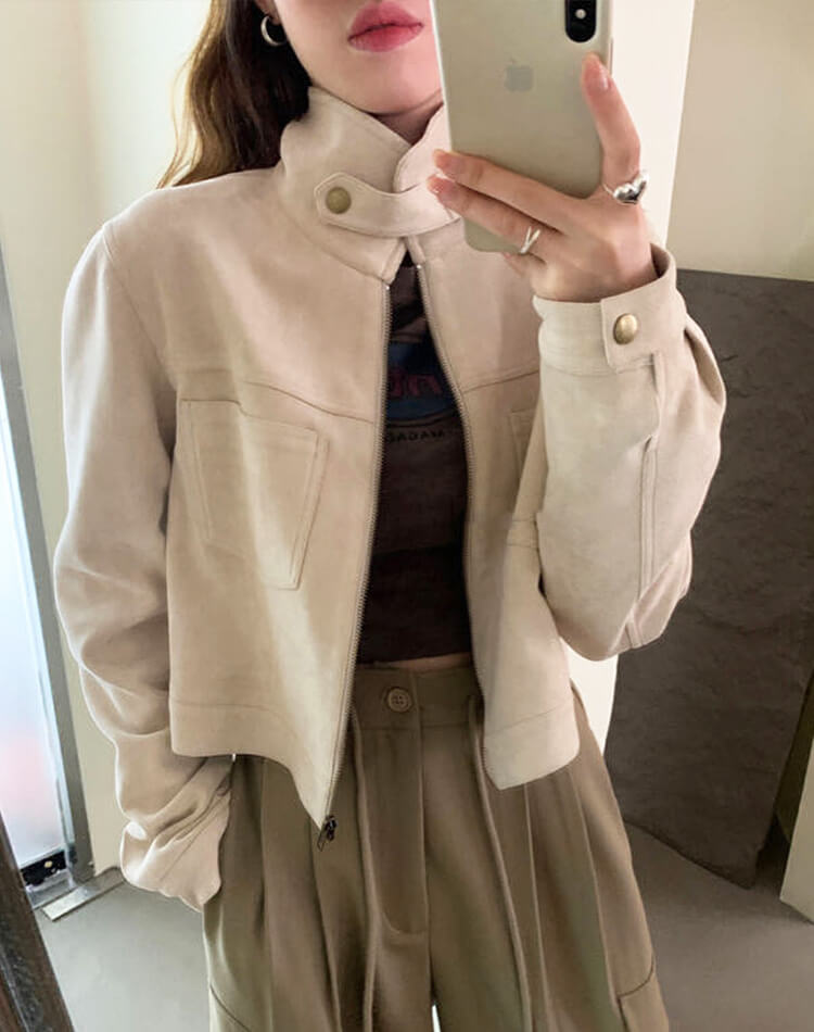 アウター レディース ジャケット 韓国 春 秋 冬 秋冬 ライダースジャケット スウェード スエード ブルゾン きれいめ エレガント おしゃれ 大人 クロップド丈 スタンドカラー ピンク 黒 白 キャ アウター レディース ジャケット 韓国 春 秋 冬 秋冬 ライダースジャケット スウェード スエード ブルゾン きれいめ エレガント おしゃれ 大人 クロップド丈 スタンドカラー ピンク 黒 白 キャ