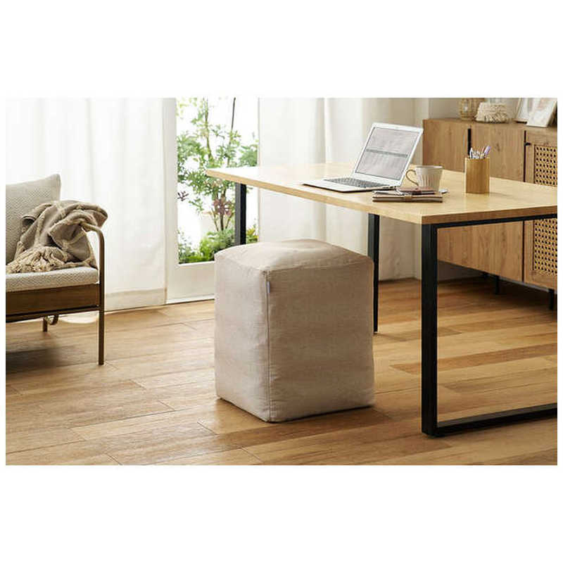 エレコム　ELECOM　四角いバランスボール(55cm) ベージュ　HCFBBCUBE55BE