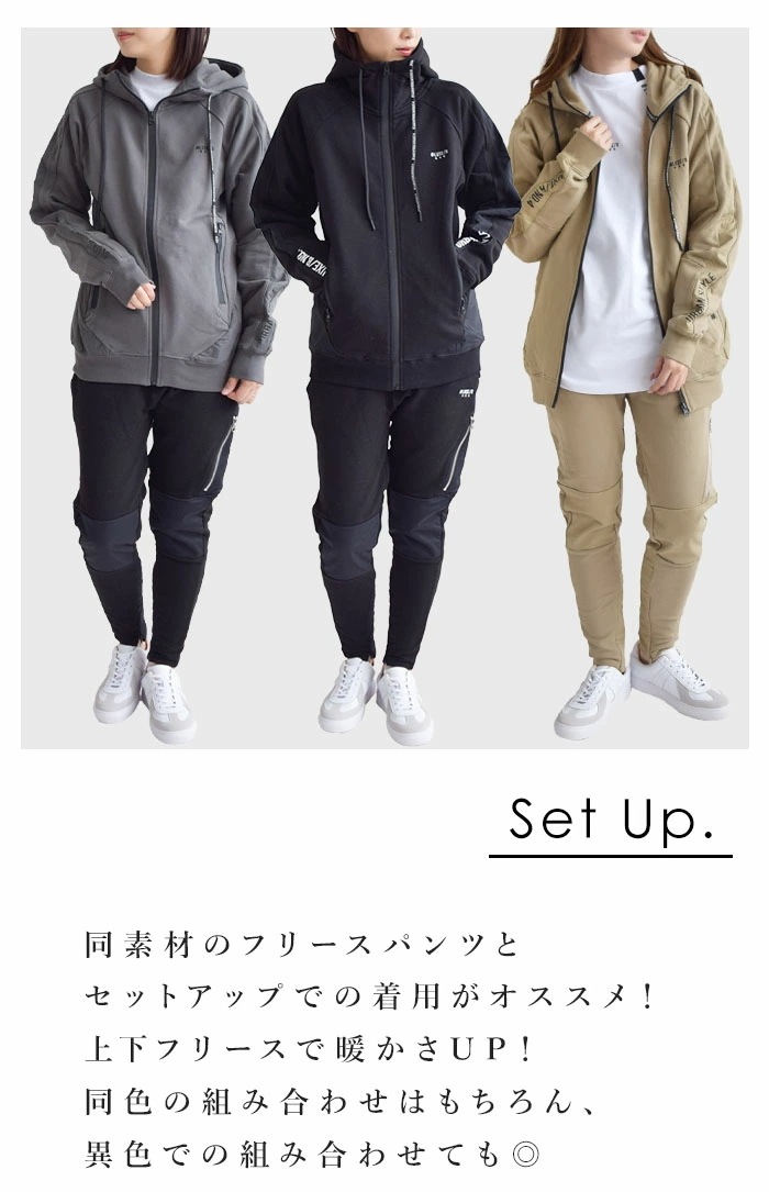 LUXE/R ラグジュ ゴルフ アウター パーカーフリース ジップアップパーカー 長袖 メンズ レディース ユニセックス 春 秋 冬 M L XL 45770