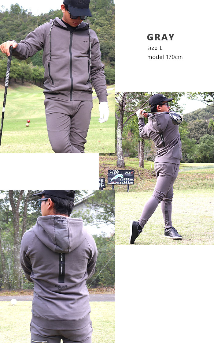 LUXE/R ラグジュ ゴルフ アウター パーカーフリース ジップアップパーカー 長袖 メンズ レディース ユニセックス 春 秋 冬 M L XL 45770