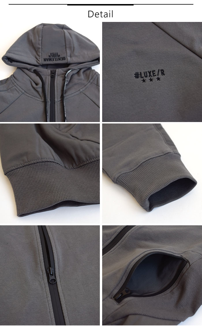 LUXE/R ラグジュ ゴルフ アウター パーカーフリース ジップアップパーカー 長袖 メンズ レディース ユニセックス 春 秋 冬 M L XL 45770