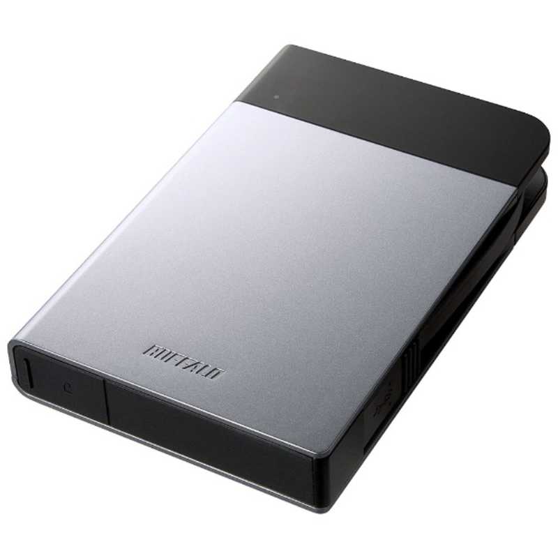 BUFFALO　外付けHDD HD-PZNU3シリーズ シルバー [ポータブル型 /1TB]　HD-PZN1.0U3-S