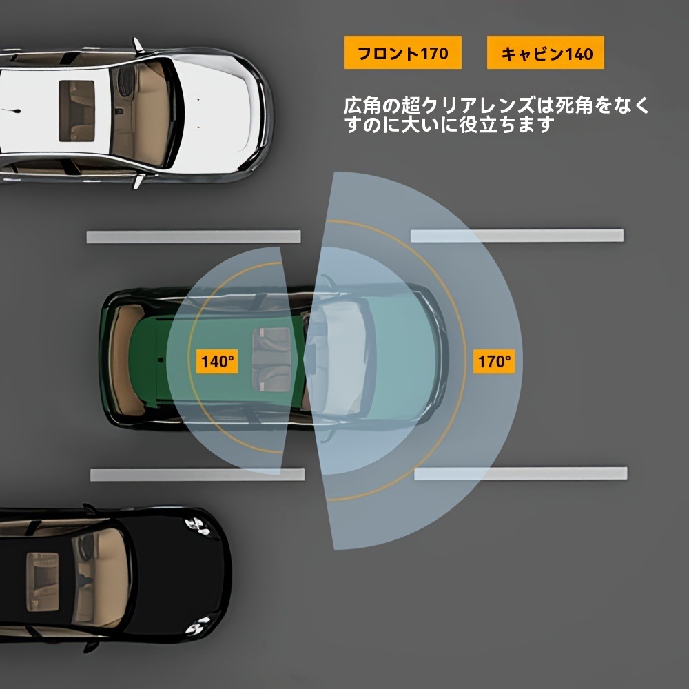 デュアルレンズ カーダッシュカム 8.03cm フロント&インサイド 1080P HD ナイトビジョンGセンサー付きモーションデテクションループ録画広角粘着マウントPC対応(SDカードなし デュアルレンズ カーダッシュカム 8.03cm フロント&インサイド 1080P HD ナイトビジョンGセンサー付きモーションデテクションループ録画広角粘着マウントPC対応(SDカードなし