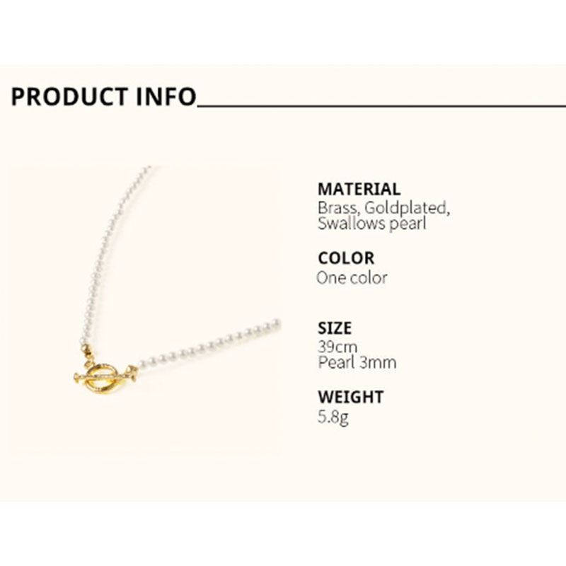 [TATIANA]韓国人気◆CLASSIC PEARL POINT LOCK NECKLACE◆追跡可 TATIANA]韓国人気◇CLASSIC PEARL POINT LOCK NECKLACE◇追跡可