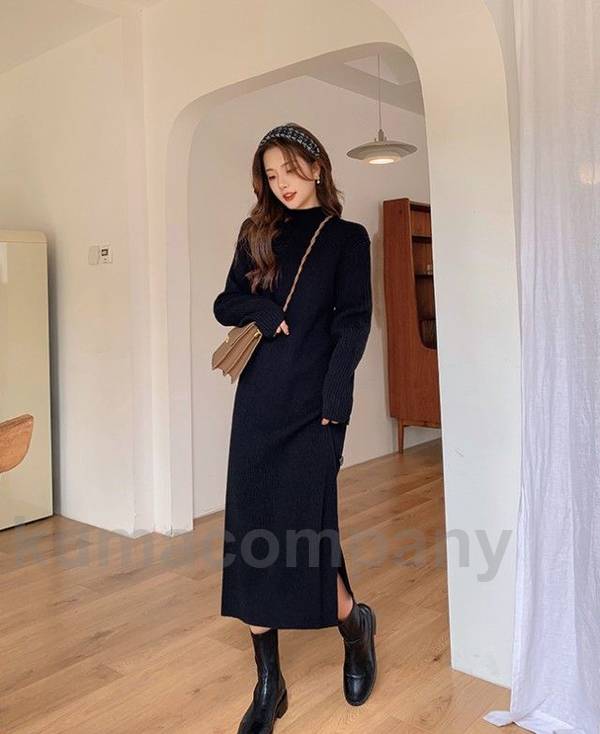 ニット ワンピース ロング 長袖 ハイネック 冬 秋 黒 体型カバー ゆったり リブニットワンピース 大きいサイズ 3L 4L 秋冬 Iラインワンピース スリット シンプル カジュアル おしゃれ 20 ニット ワンピース ロング 長袖 ハイネック 冬 秋 黒 体型カバー ゆったり リブニットワンピース 大きいサイズ 3L 4L 秋冬 Iラインワンピース スリット シンプル カジュアル おしゃれ 20