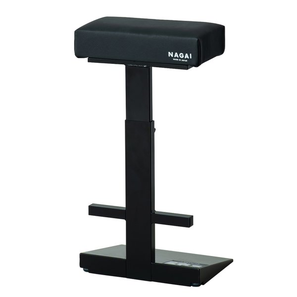 レジチェア(ブラック/黒) 幅33×奥行23×高さ5081cm スタンディングチェア イス 椅子 作業用 業務用 ハイチェア 高さ調節可能 黒 受付け トリマー 喫煙所 ...